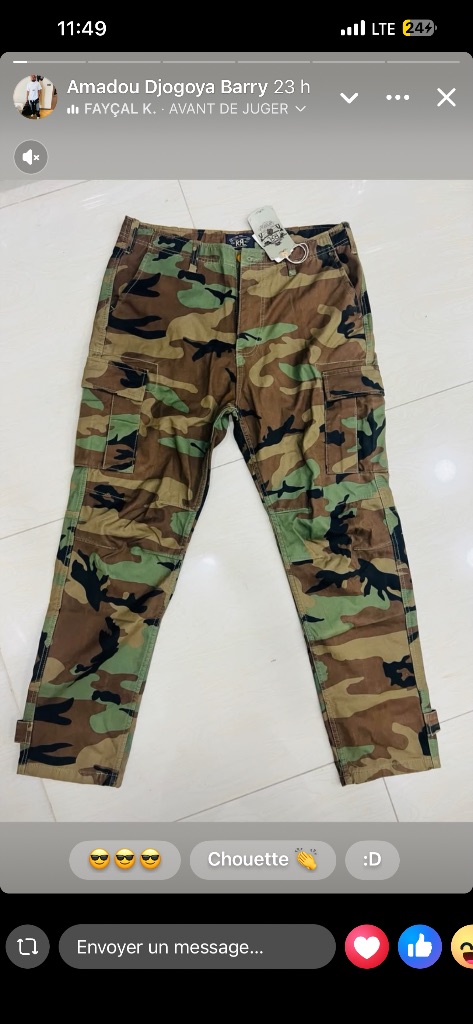 Pantalon cargot